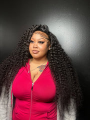 13x6 BLACK CURLY LACE FRONTAL WIGS β‘
